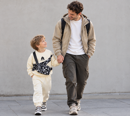 Boys Print Sweatshirt Set