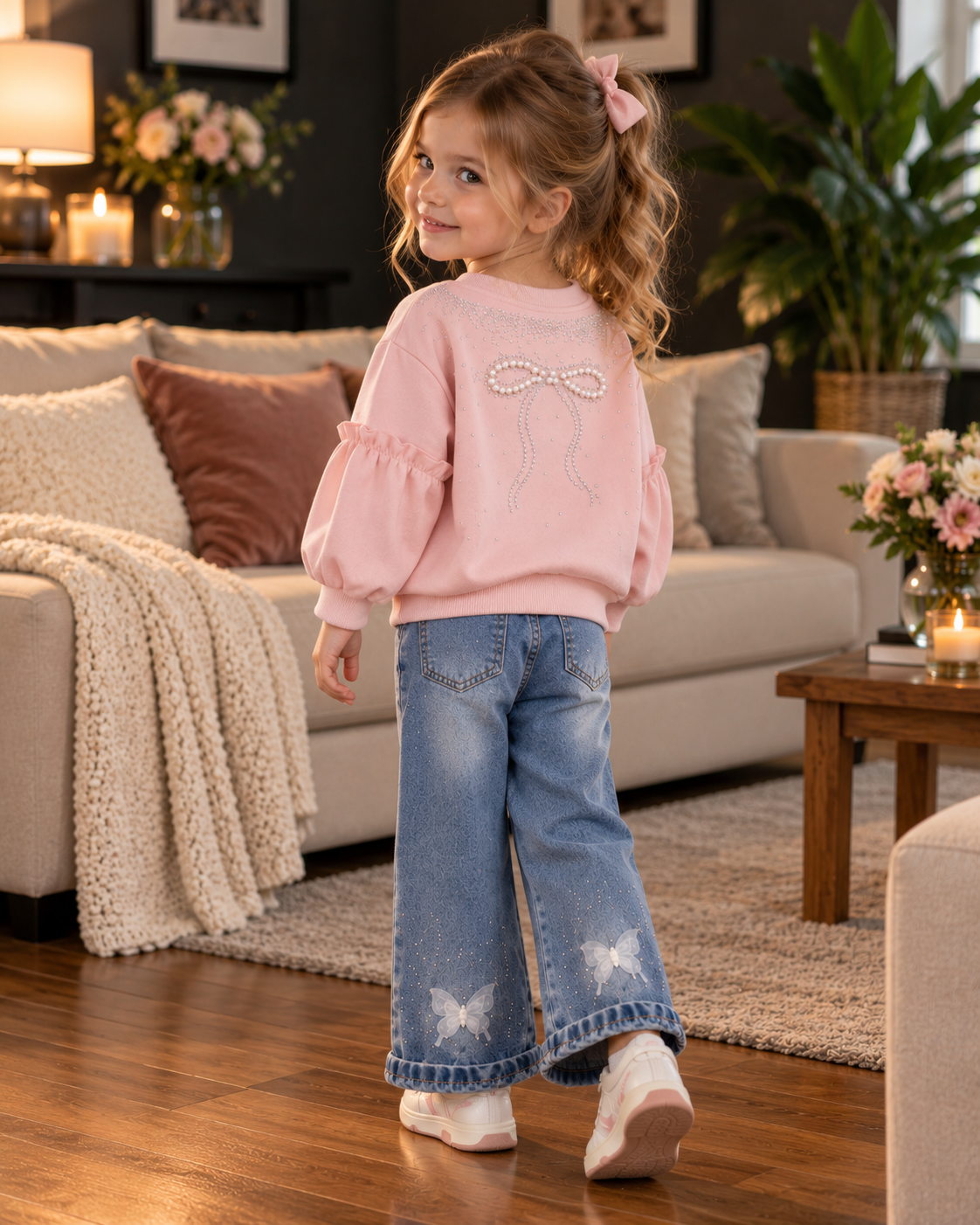 Girls Stylish Hoodie Set