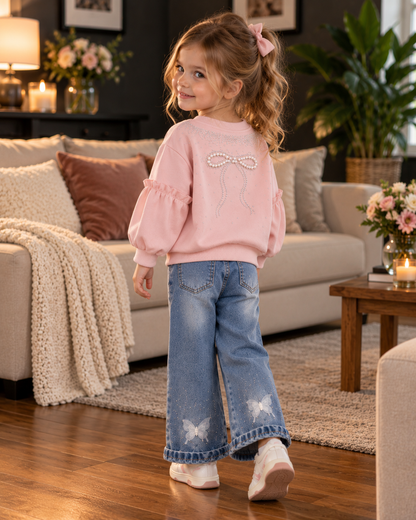 Girls Stylish Hoodie Set