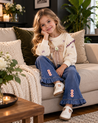 Girls Jeans & Top Set