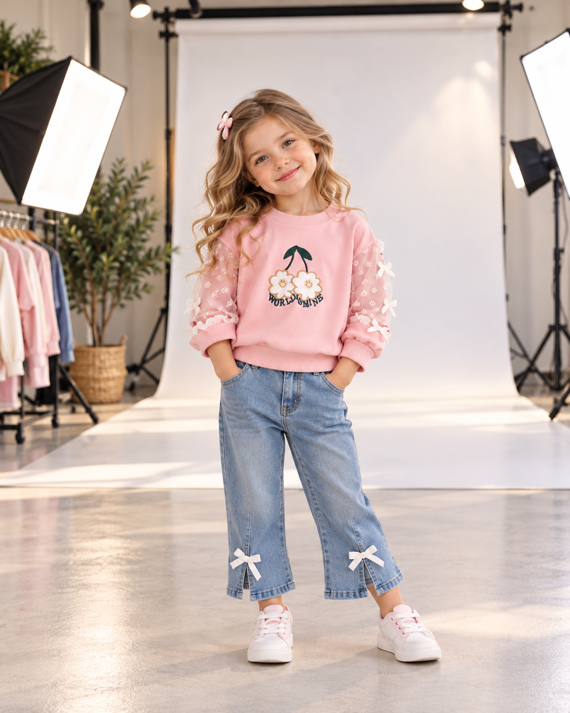 Girls Sweatshirt Set