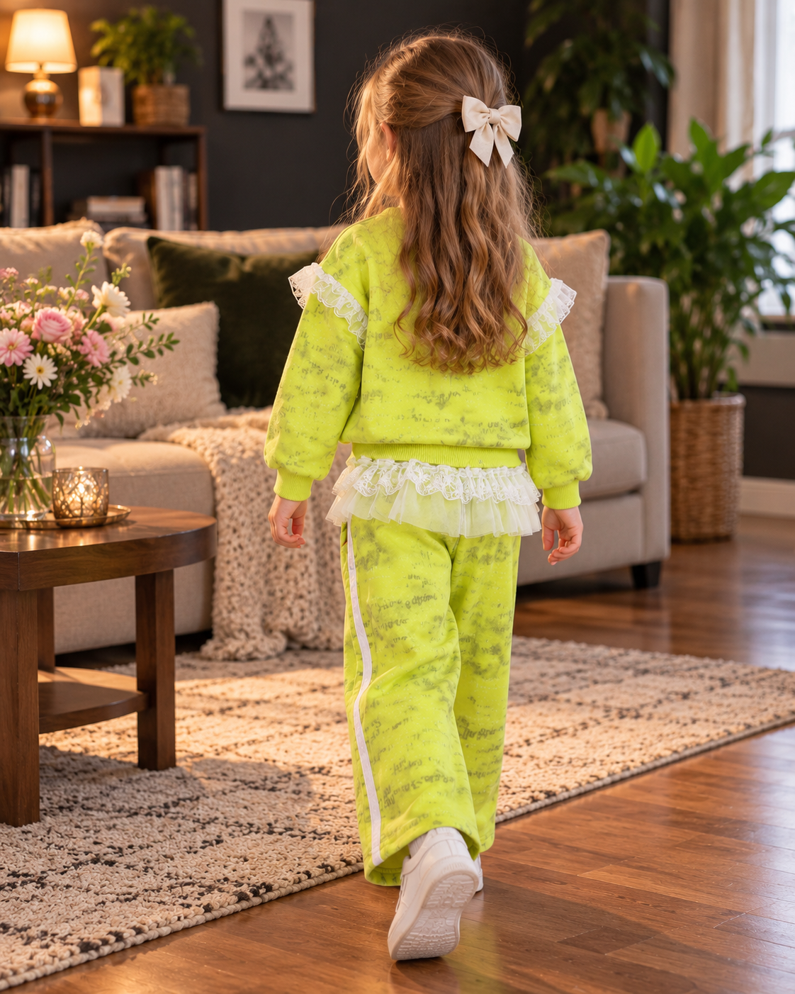 Girls Knot Hoodie Set