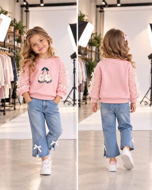 Girls Sweatshirt Set