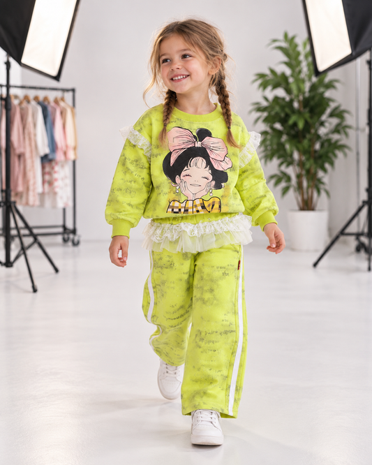 Girls Knot Hoodie Set