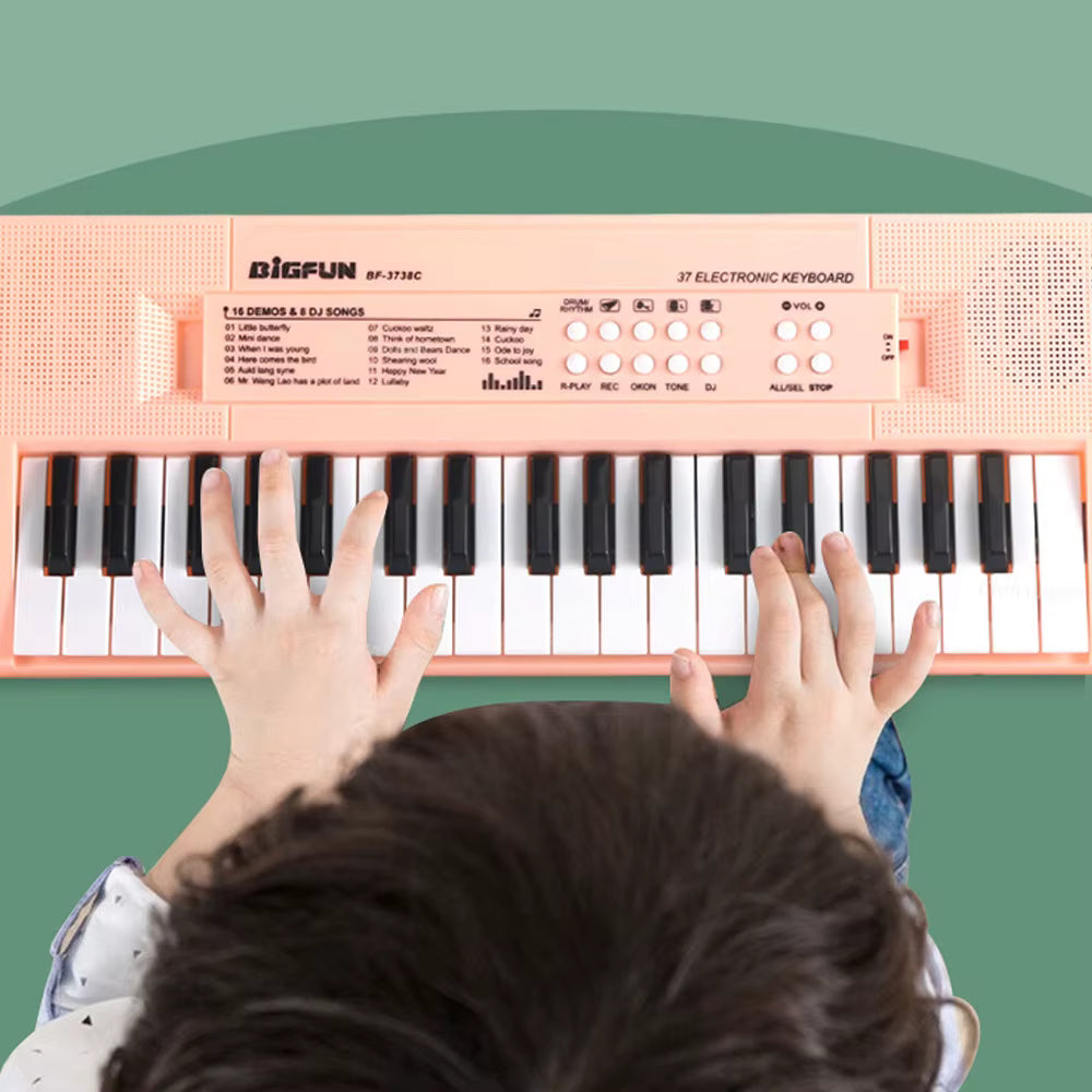 37-Key Kids Electronic Keyboard with Microphone