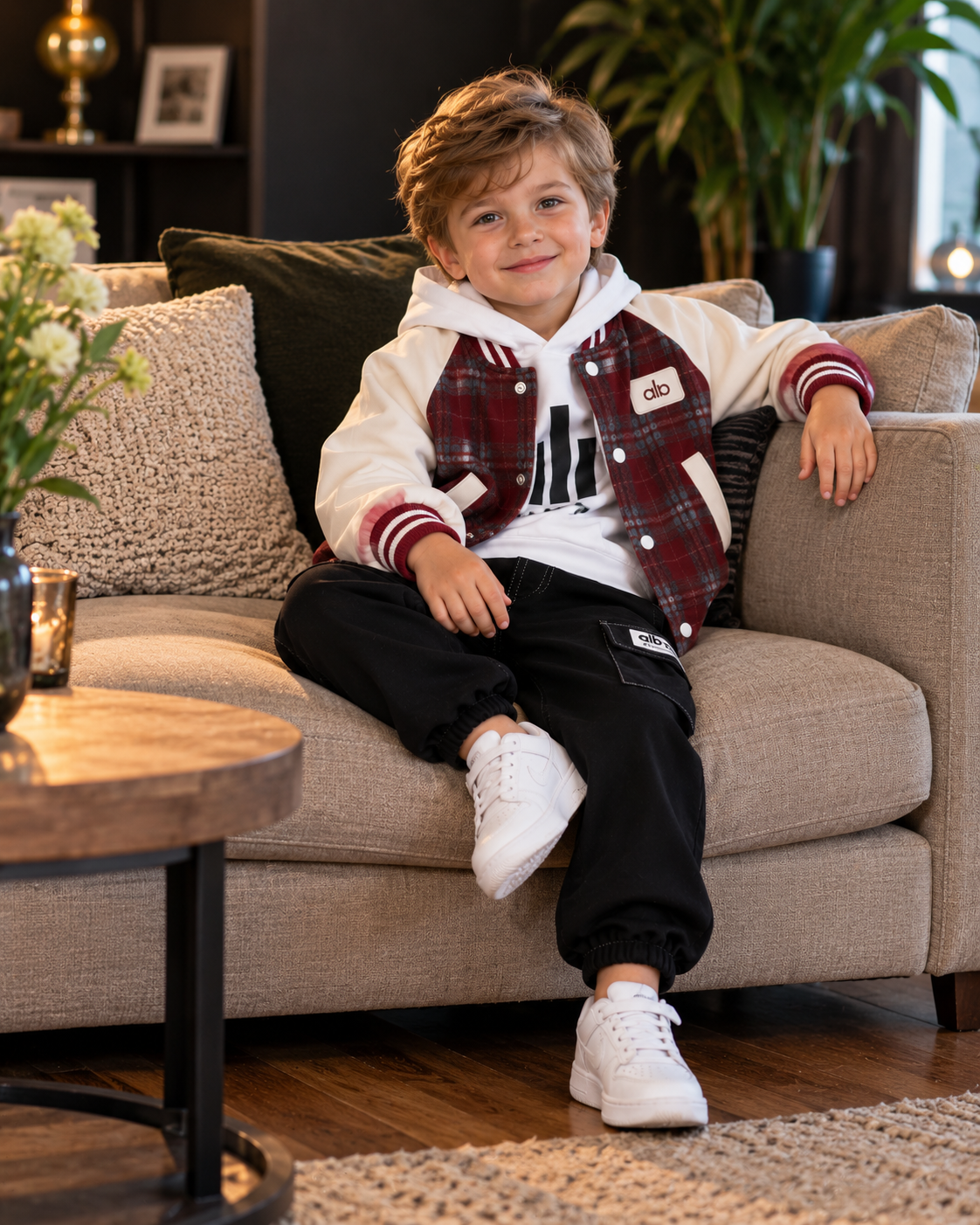 Boys Baseball Jacket Set