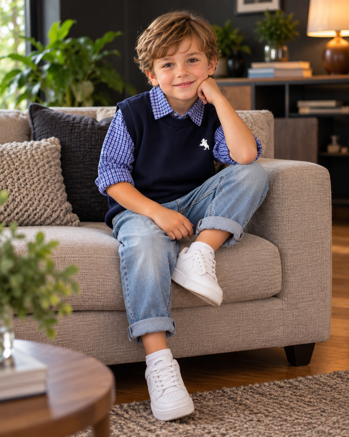 Boys Checkered 3-Piece Set