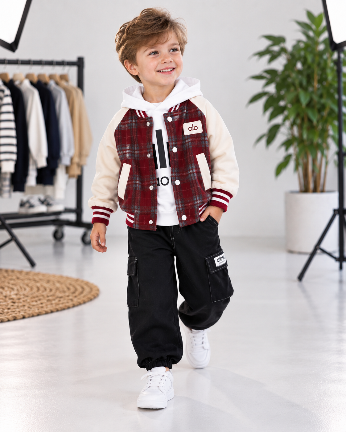 Boys Baseball Jacket Set