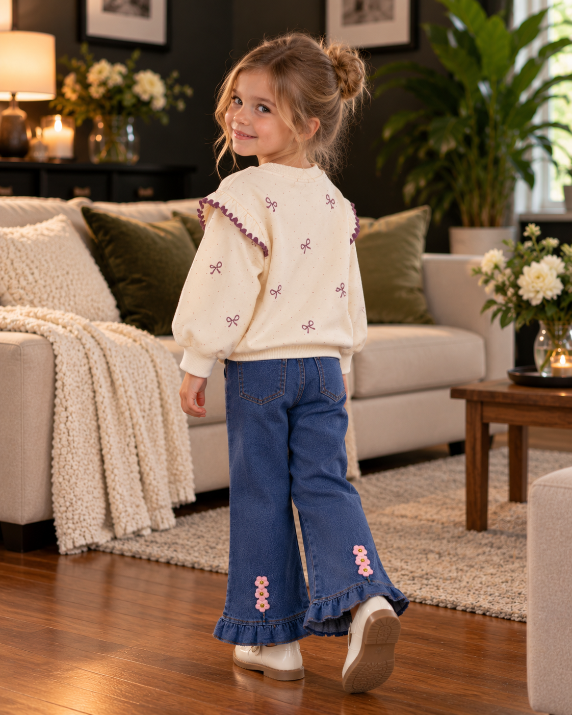Girls Jeans & Top Set