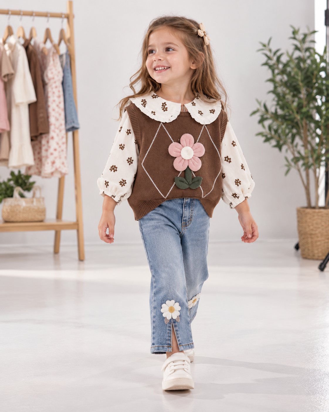 Girls Floral 3-Piece Set