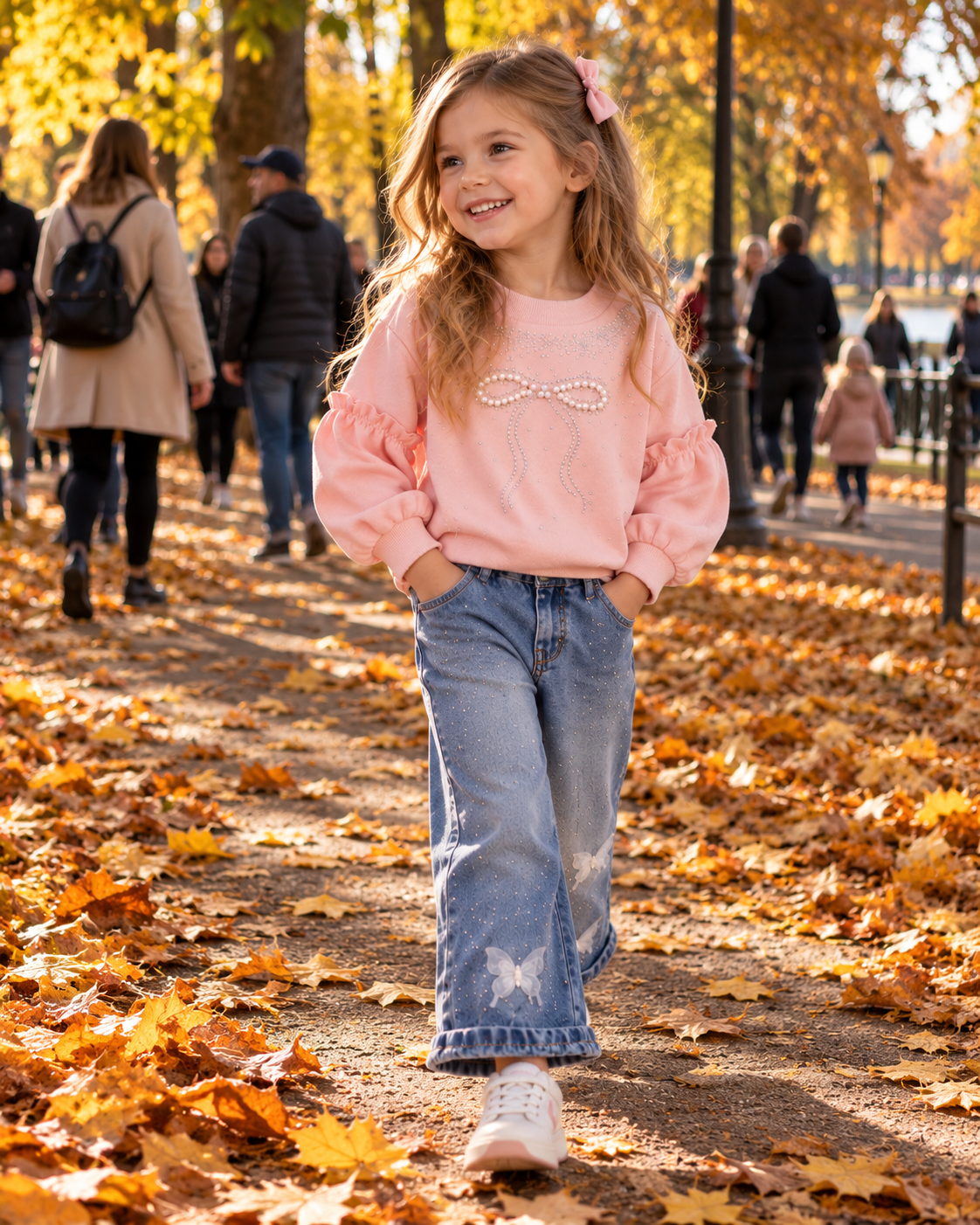 Girls Stylish Hoodie Set