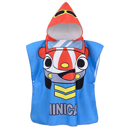 Kids Hooded Towel Cape – Quick-Dry Microfiber Beach & Pool Towel