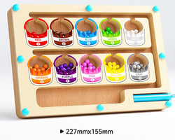 Montessori Magnetic Maze with Number Beads