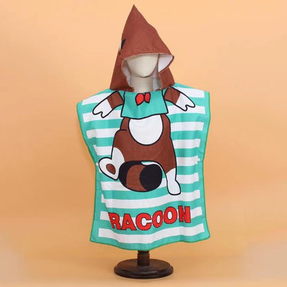 Kids Hooded Towel Cape – Quick-Dry Microfiber Beach & Pool Towel