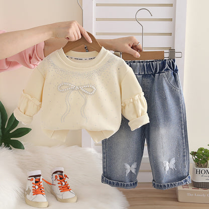 Girls Stylish Hoodie Set