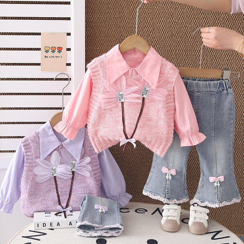 Girls Floral 3-Piece Set
