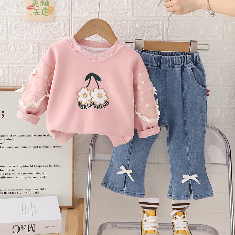 Girls Sweatshirt Set