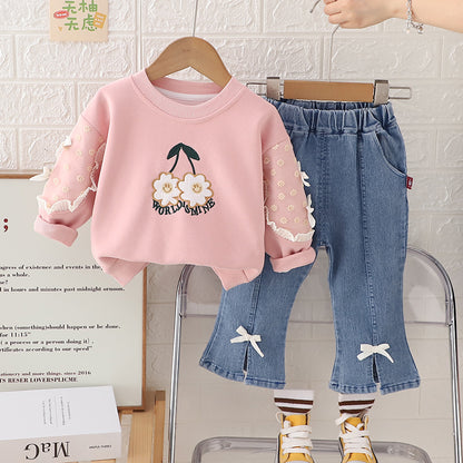 Girls Sweatshirt Set