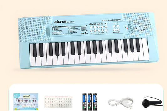 37-Key Kids Electronic Keyboard with Microphone