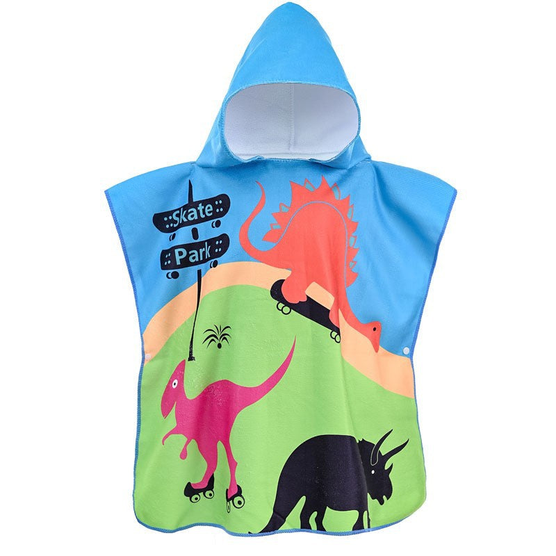 Kids Hooded Towel Cape – Quick-Dry Microfiber Beach & Pool Towel