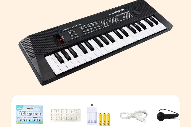 37-Key Kids Electronic Keyboard with Microphone