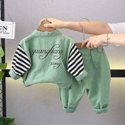 Boys Cartoon Shirt Set