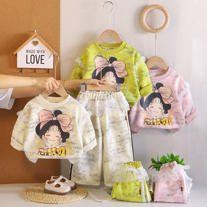 Girls Knot Hoodie Set