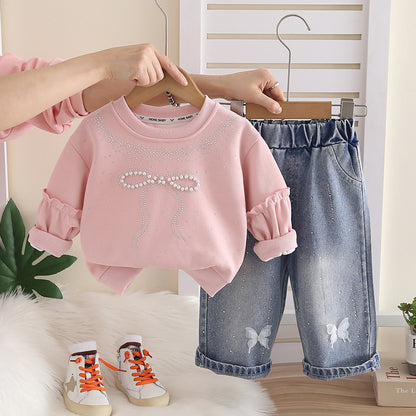 Girls Stylish Hoodie Set