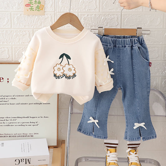 Girls Sweatshirt Set