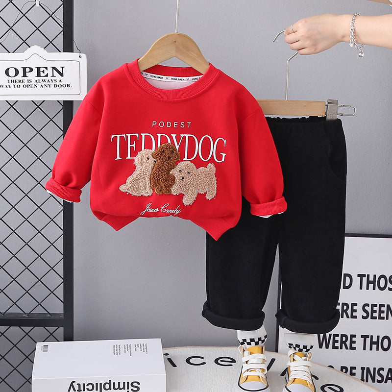 Kids Puppy Hoodie Set