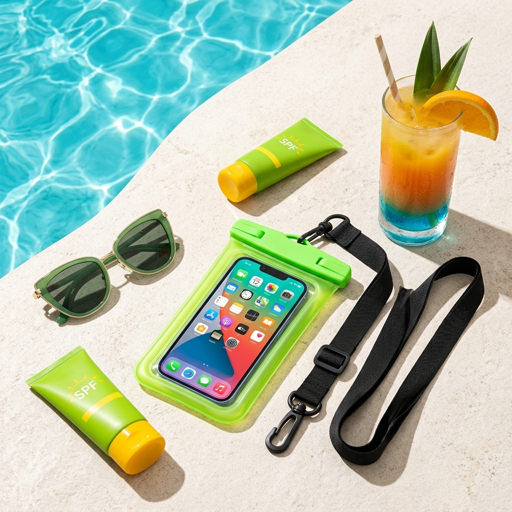 Waterproof Phone Pouch – Beach & Pool Dry Bag