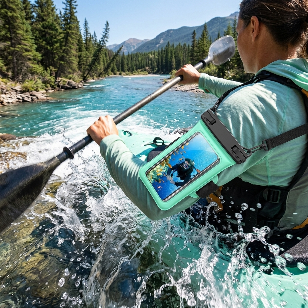 Waterproof Phone Pouch – Beach & Pool Dry Bag